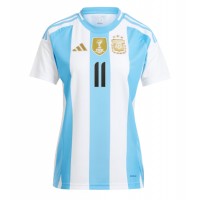 Fotbalové Dres Argentina Angel Di Maria #11 Dámské Domácí Copa America 2024 Krátký Rukáv